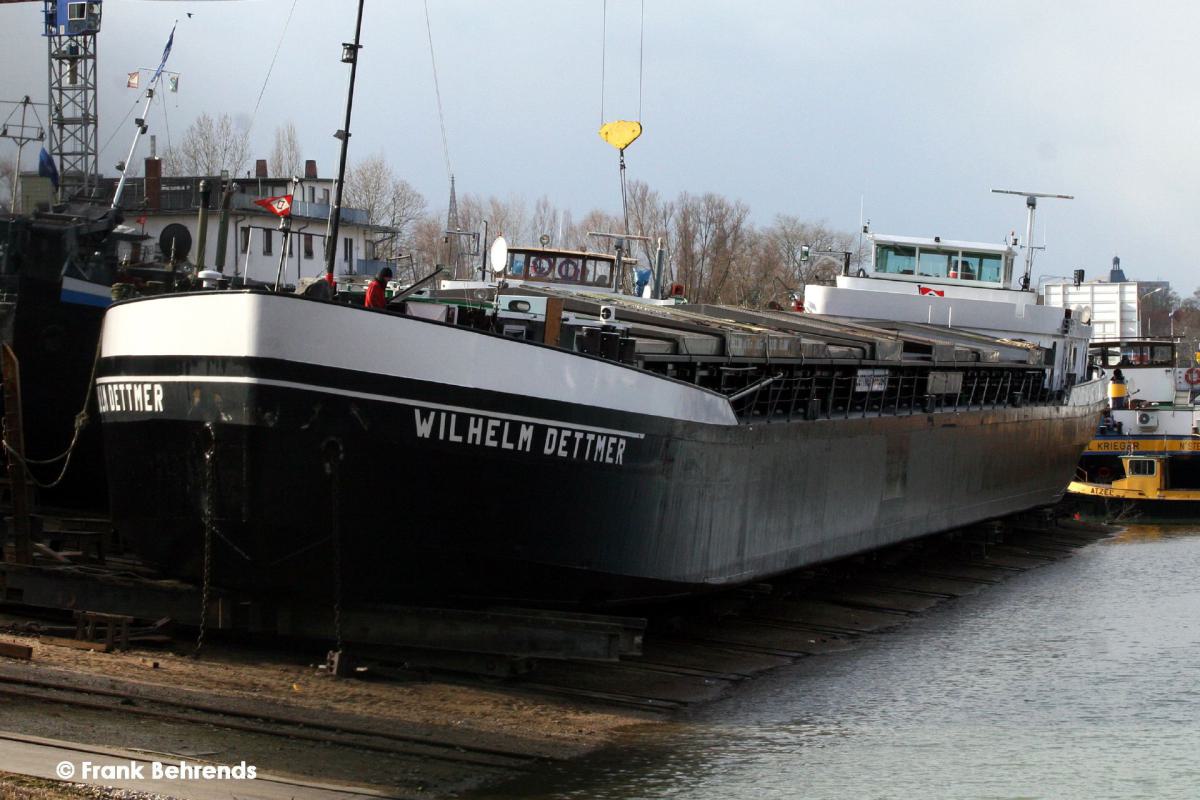 Wilhelm Dettmer auf der Werft